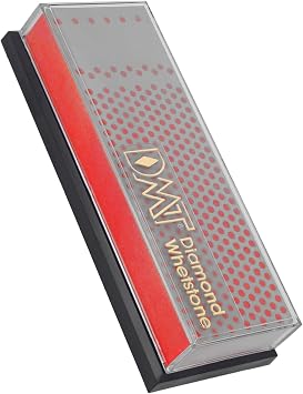 DMT 6-in. Machinist Diamond Whetstone in Plastic Box Fine Knife Sharpener - Red, N/A