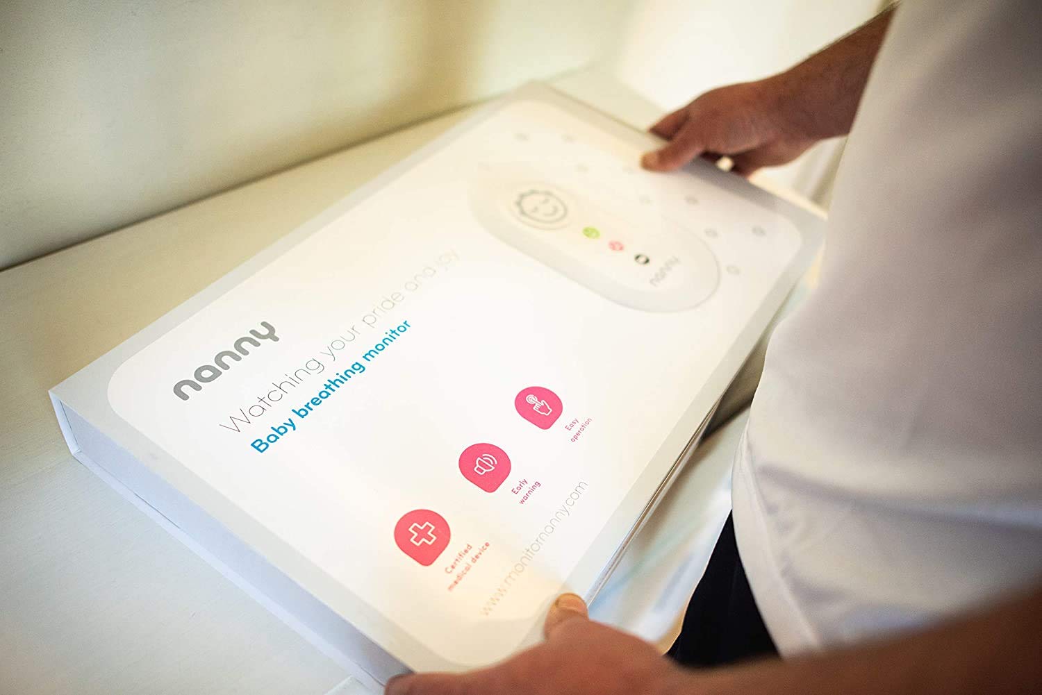 Nanny BM-02 - Moniteur de Surveillance respiratoire bébé - Modèle agréé France - Certifié Dispositif médical