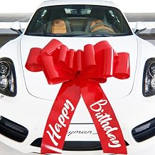 Happy Birthday Car Bow,30 Inch Big Car Bow for car,new House,Birthday Gift,Birthday Party and Other Gifts and Scene Decoration