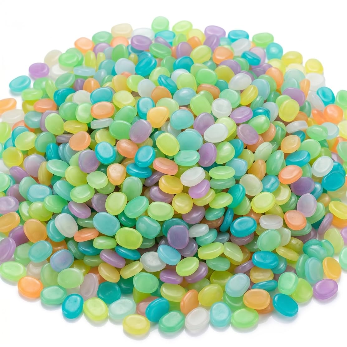 Rocas Que Brillan en la Oscuridad de colores mezclados para jardín y acuario