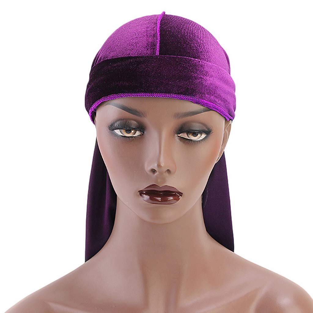 Set di 5 Bandane in Velluto per Uomo E Donna, Turbanti, Cappelli, Musulmani, Sciarpe