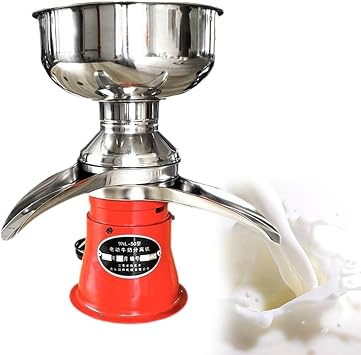Milk Cream Centrifugal Separator, Stainless Steel Electric Cream Separators, 50L/H Output 9500RPM Goat Milk Separator, Cow Cream Separator, Milk Skimmer with 5L Bowl Capacity