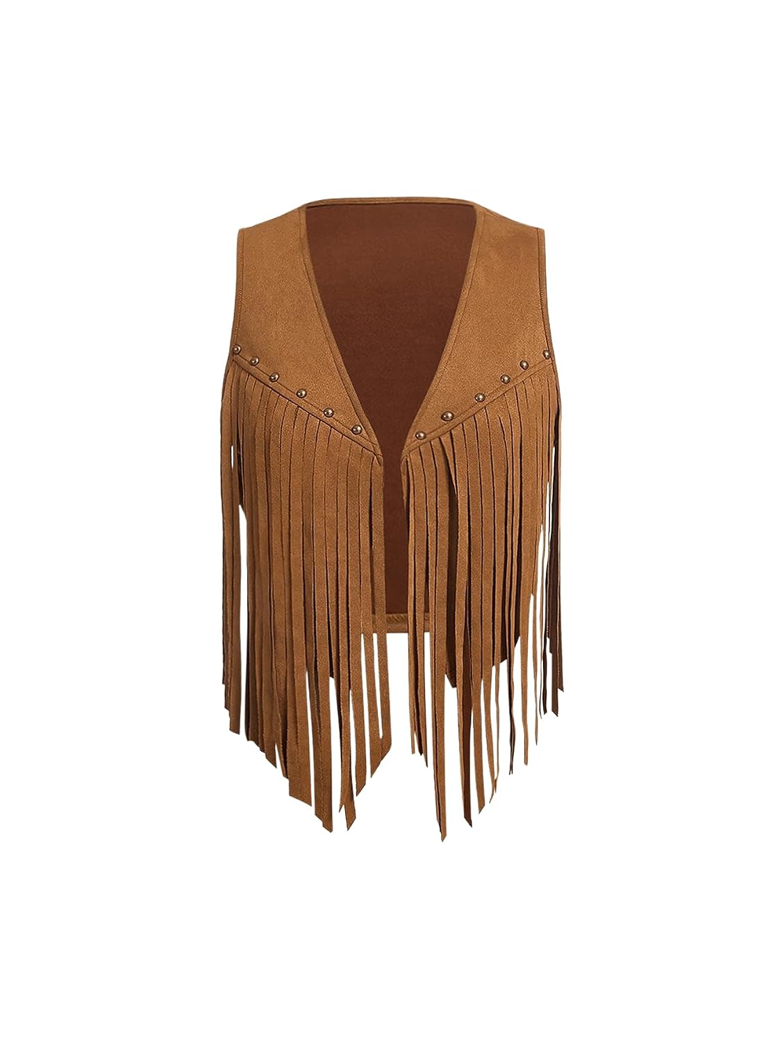 Verdusa Women's Fringe Vest Crop Jacket 70s Hippie Faux Suede Tassel Cardigan - Review, Price and Buying Guide