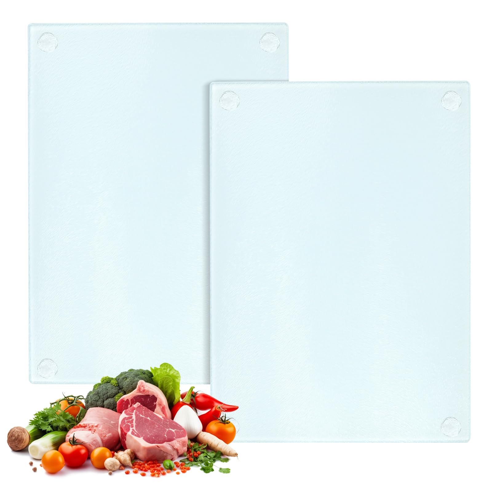 KitchenYeah Glazen Snijplank - 28x20 - Roos - Patron