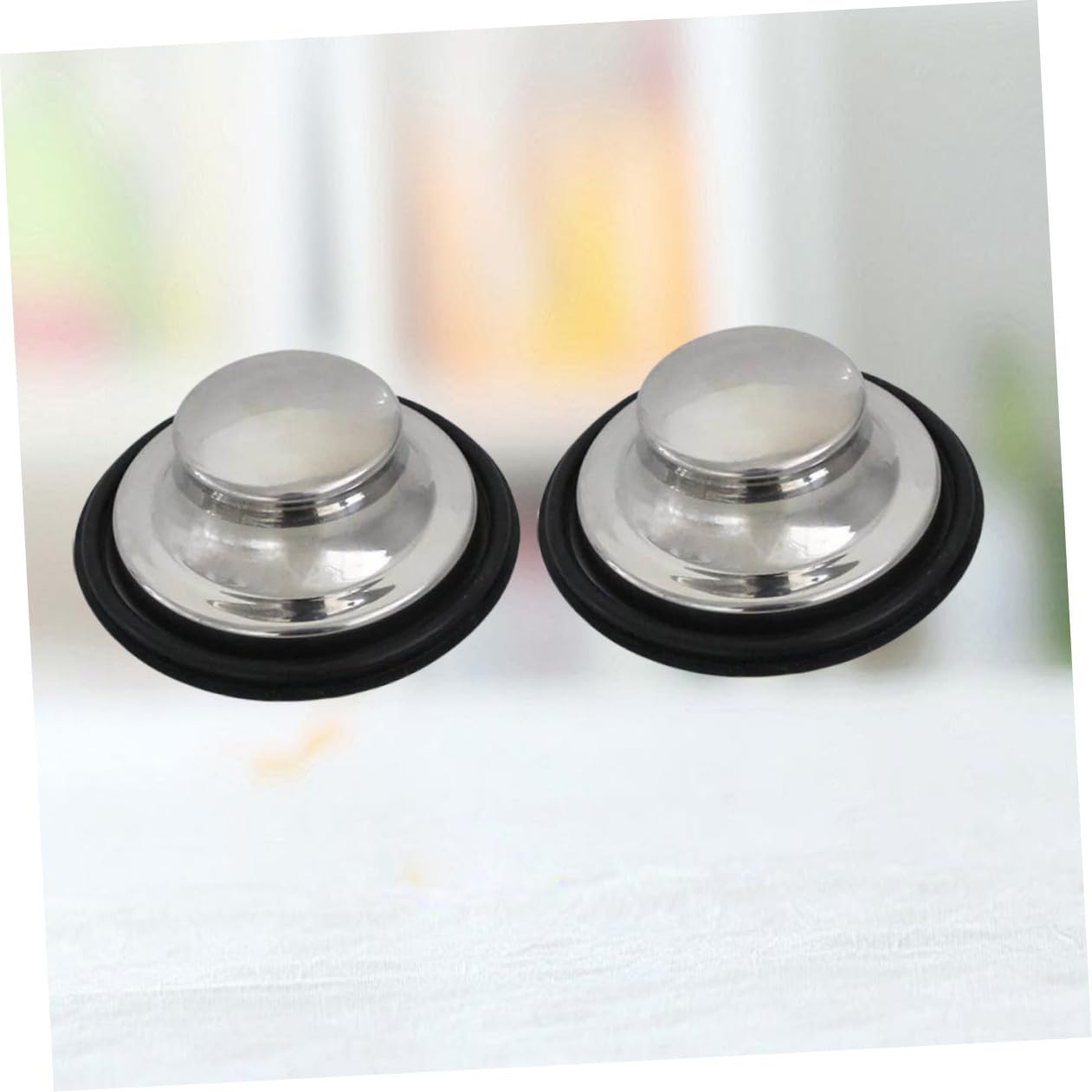 Amosfun 6 Piezas Tapón del Fregadero De La Cocina Tapón De Bañera Hundir Tapón para Desagüe De Bañera Fregadero De Acero Inoxidable Tapones De Drenaje De Bañera Lavabo Amoladora
