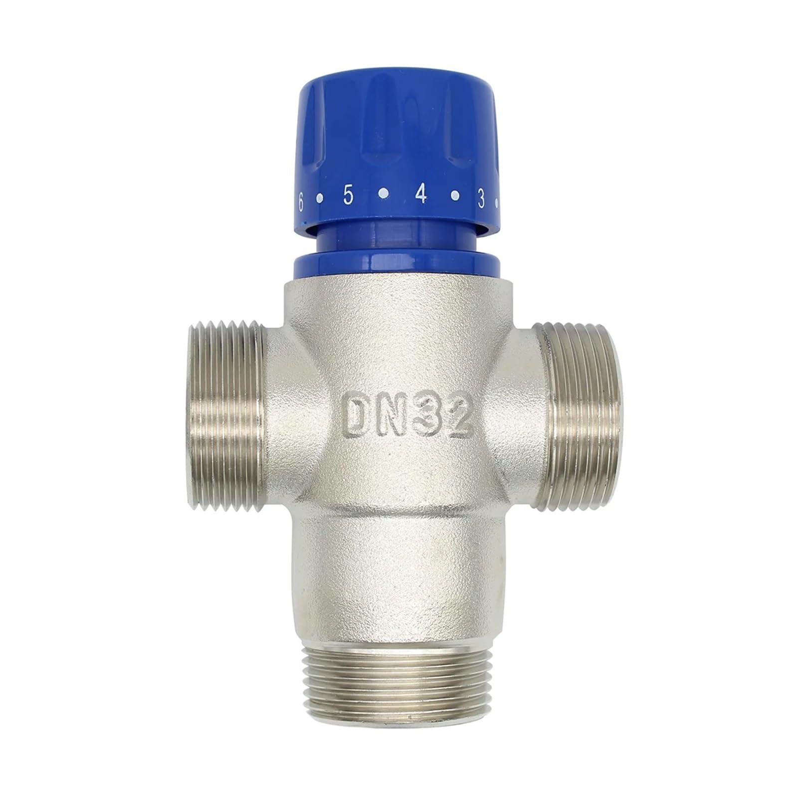 KKCZOFMJ Brass Mixing Valve Solar energy thermostatic Valve Bathroom Faucet Temperature Mixer Control DN32 DN40(DN32)