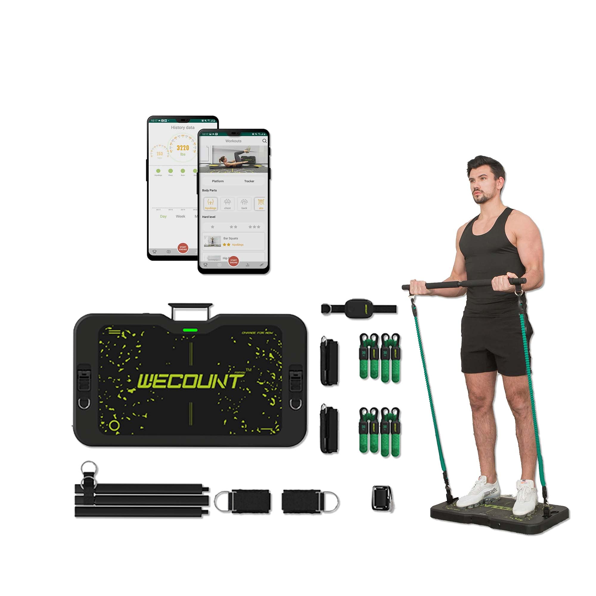 Buy Wecount Smart Full Body Home Gym 2 Motion Sensor AllinOne