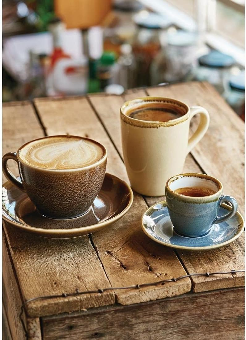 Olympia Kiln Cappuccino Cup - Moss - Porcelain - 340 ml 12 Oz - 6 pc 4