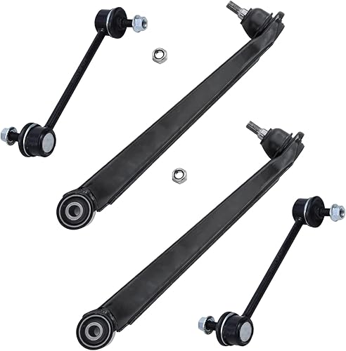 Miniatura 193 de Detroit Axle - Kit de 4 brazos de control delanteros para Chrysler 300 Dodge Challenger Charger Magnum, 2 brazos de control delantero inferiores con