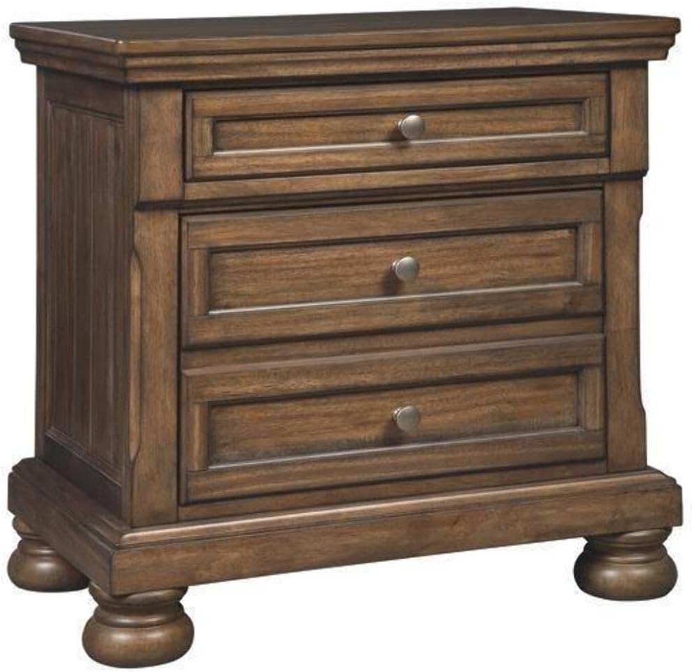 Signature Design by Ashley Flynnter Nightstand, 2 Drawer, Brown
