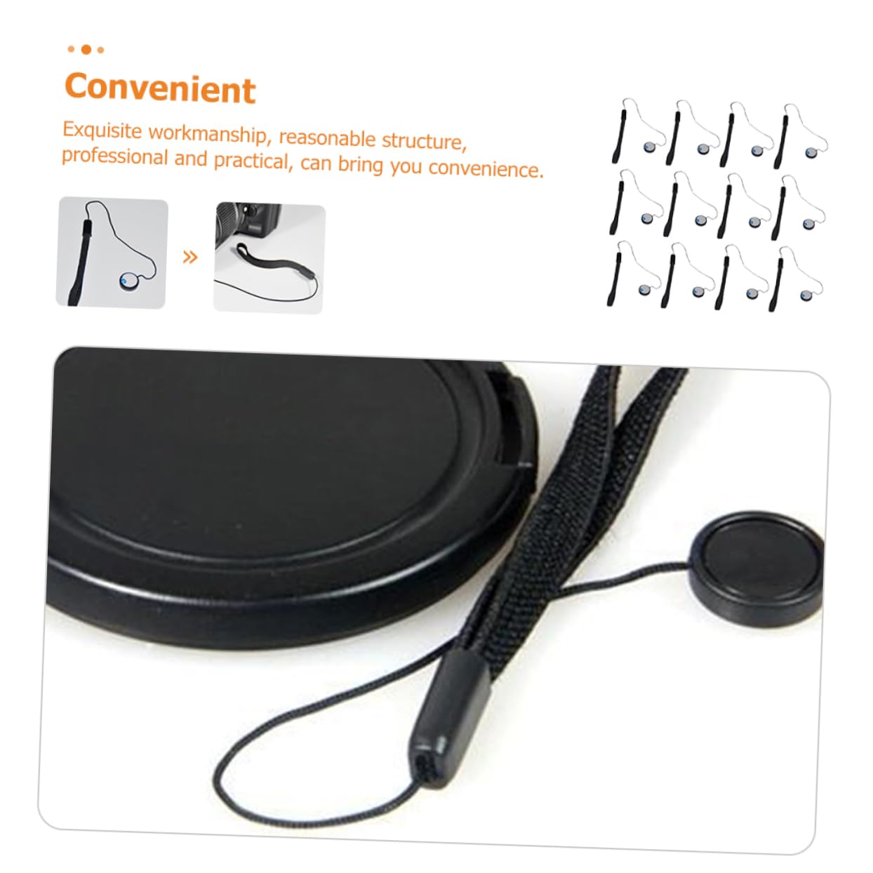 DOITOOL Fodera -perdita Della Corda Accessori Accessori Fotocamera Cinturino Da Polso Per Fotocamera Cavo Della Fotocamera in Cotone Plastica Black