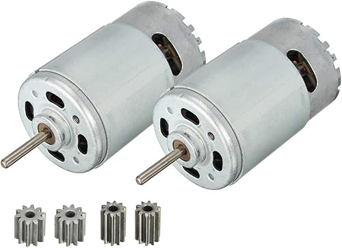 LinkePow 550 12V Motor 30000RPM de alto rendimiento, 2pcs 550 12 V para ruedas de alimentación en caja de cambios de coche
