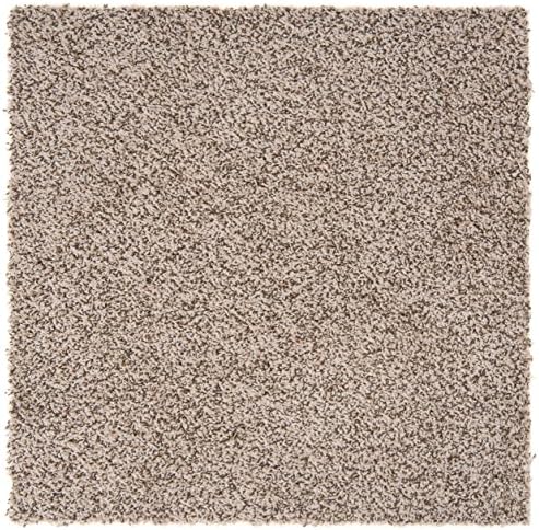 Nance Industries Peel and Stick Soft Residential Carpet Tile with Padding, 24"X24", Beige, 8 Tiles