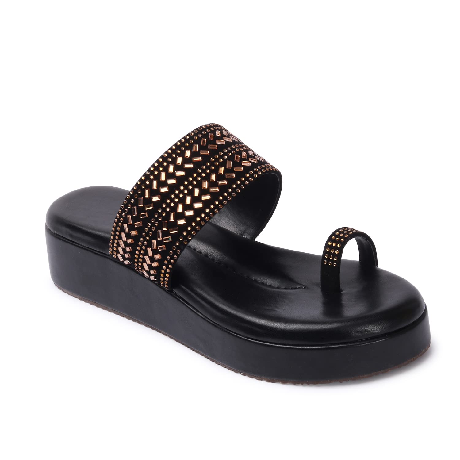 Bella Toes Women Stylish Latest Fashion Toe Strap Flats Sandals-Slipper Wedge For Ladies Womens Girls (numeric_7) (B0B71W1H15) Amazon Price History, Amazon Price Tracker