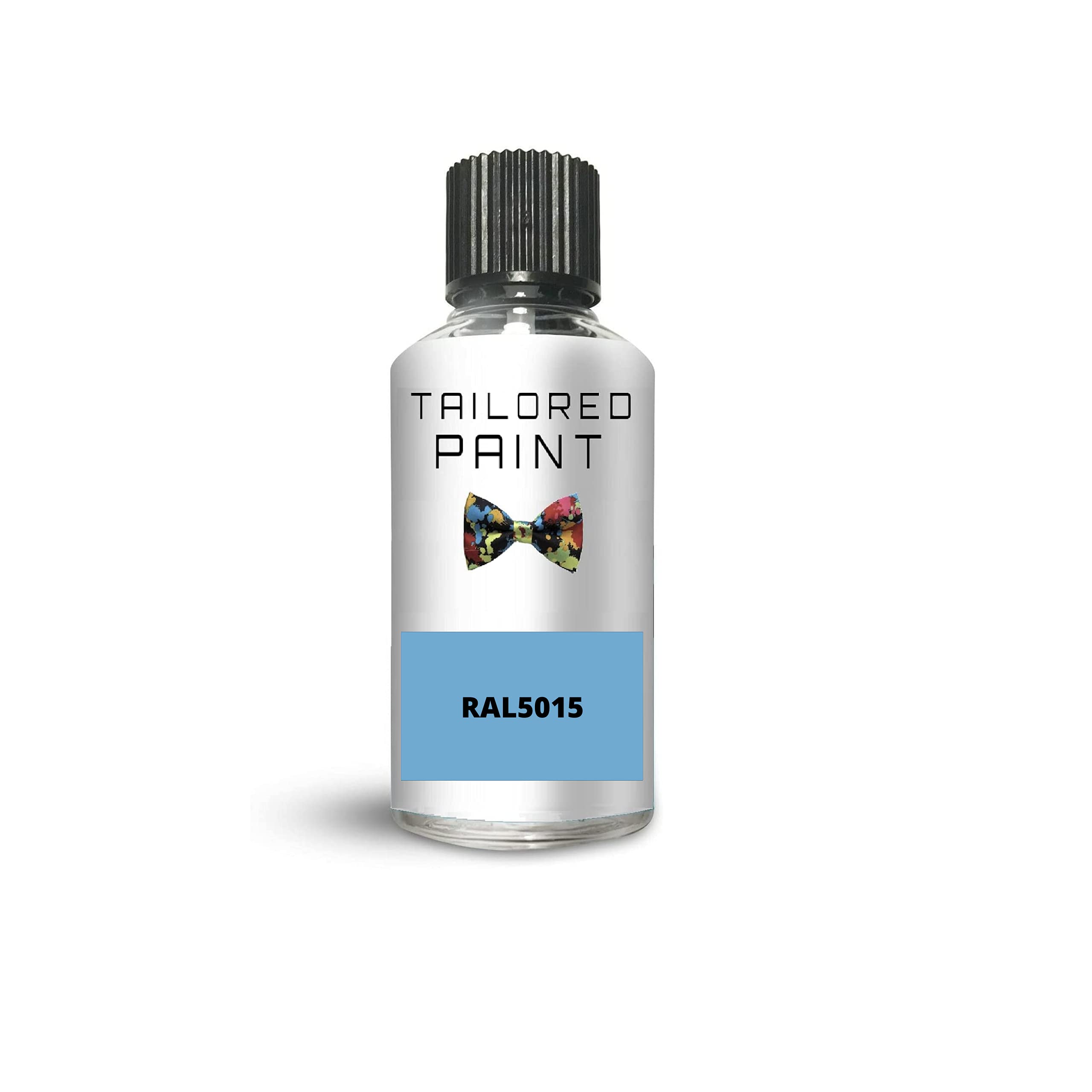RAL5015 Sky Blue Gloss Touch Up Paint with Brush Direct Gloss Paint for Wood, Metal, Plastic, PVC, UPVC, Fascia Soffit Furniture Boards - Indoor & Outdoor