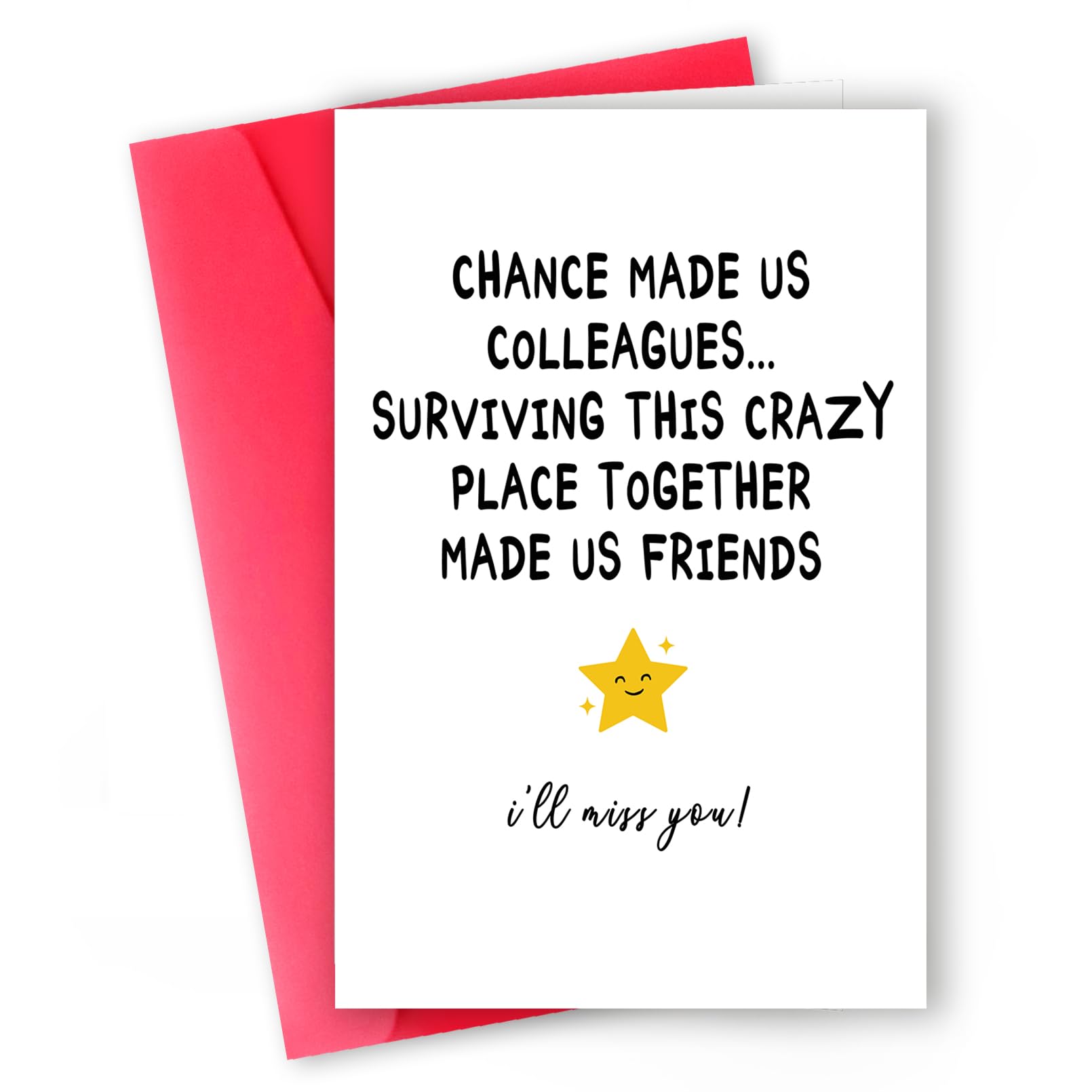 ICOOLYI Funny & Cute Cards - Perfect for Goodbyes & Farewells, Boss, Colleague, New Job