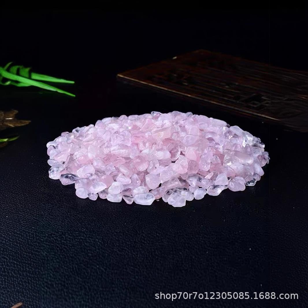 Dekorative Steine, Natürlicher zerkleinerter Achatkies for Aquarium, Blumentopf, Buddha-Opfergabe, 5–12 mm, Rosa, 500 g/1000 g(5-7mm,500g)