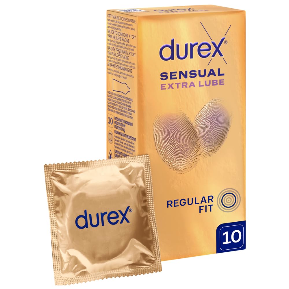 Prezerwatywy DUREX SENSUAL EXTRA LUBRICATED z dodatkowym lubrykantem 10 szt