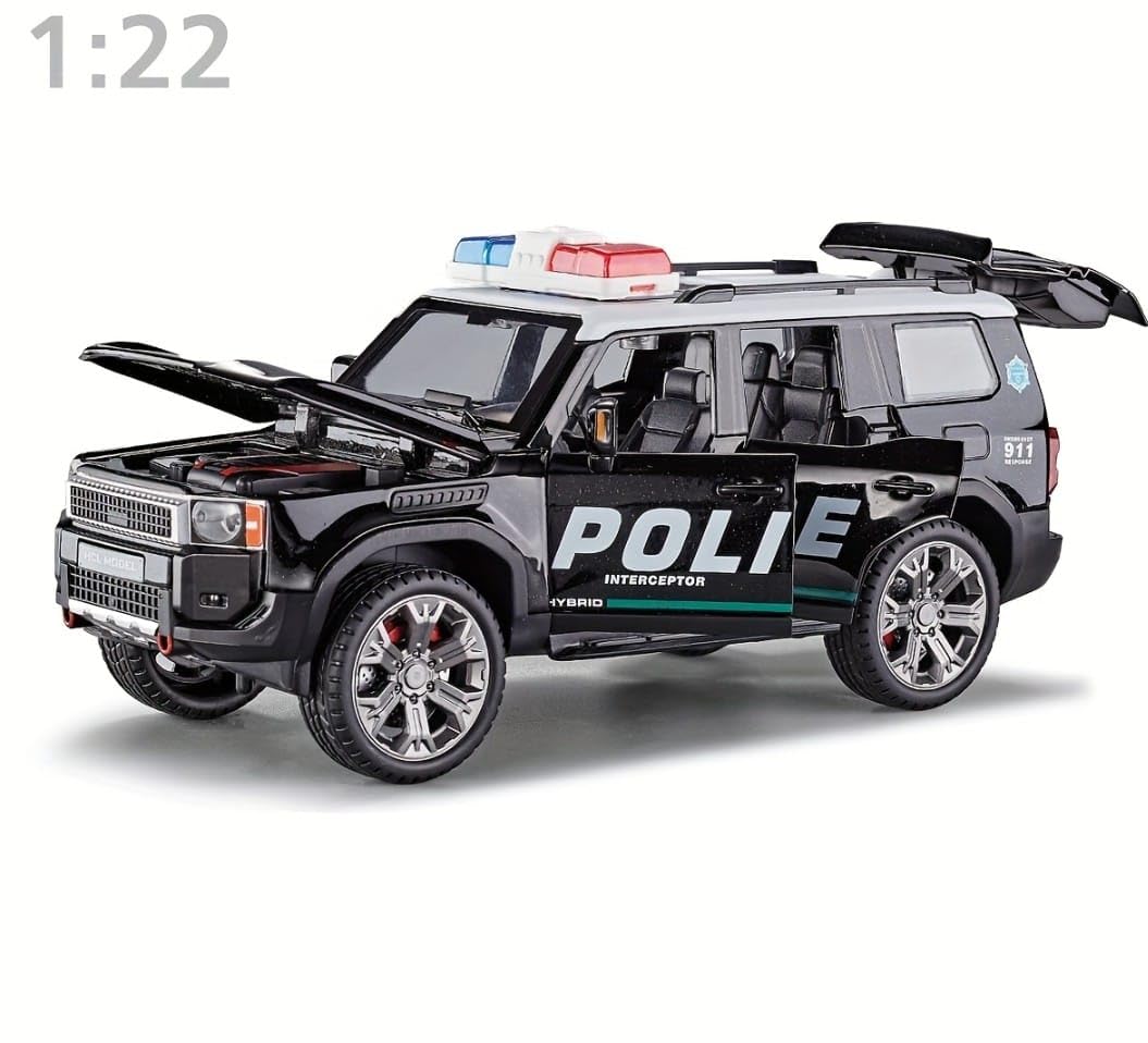 Next-in Ventures Remote Control Police SUV Car Model, 1:22 Scale