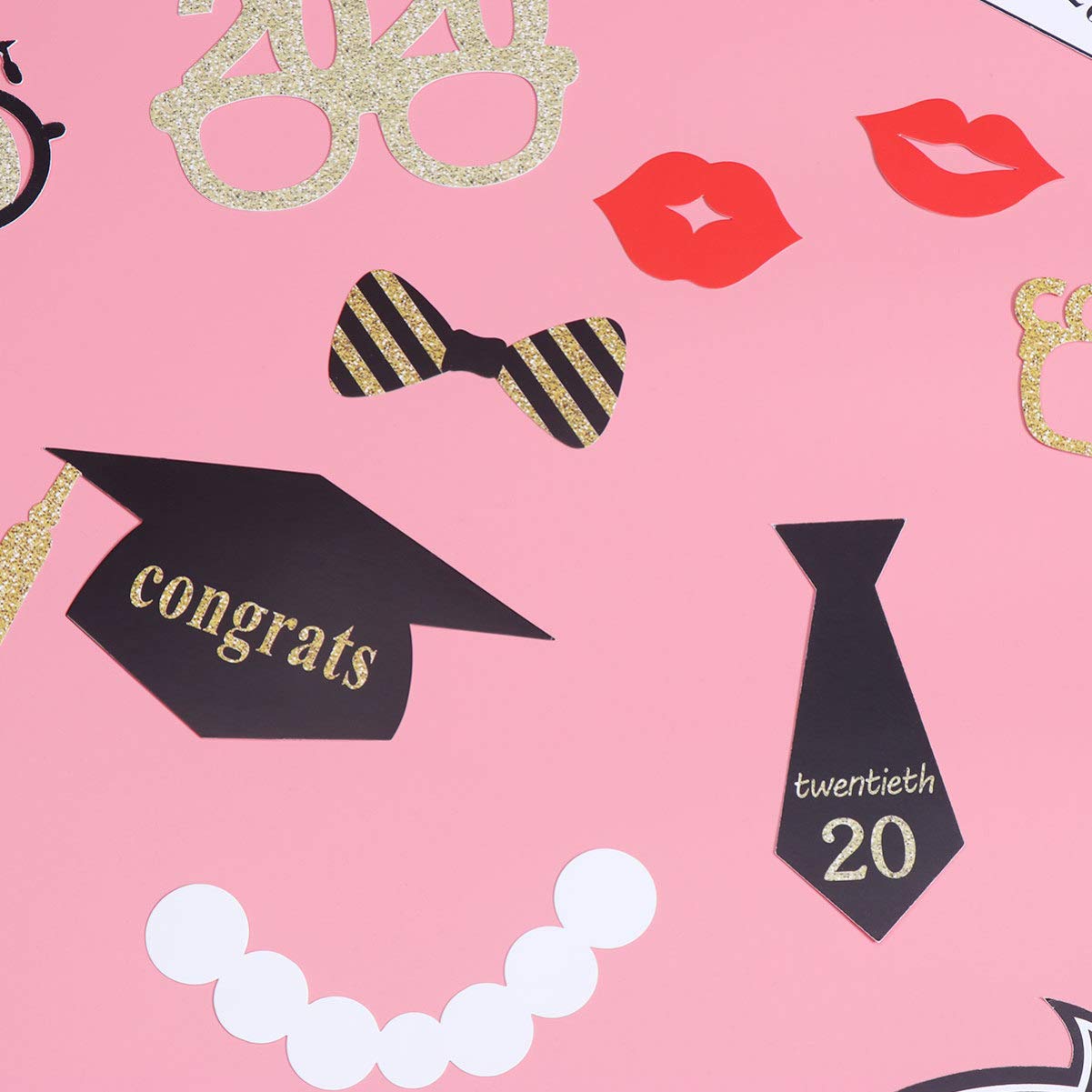 Amosfun Graduation Photo Booth Props Graduation Photo Booth Picture