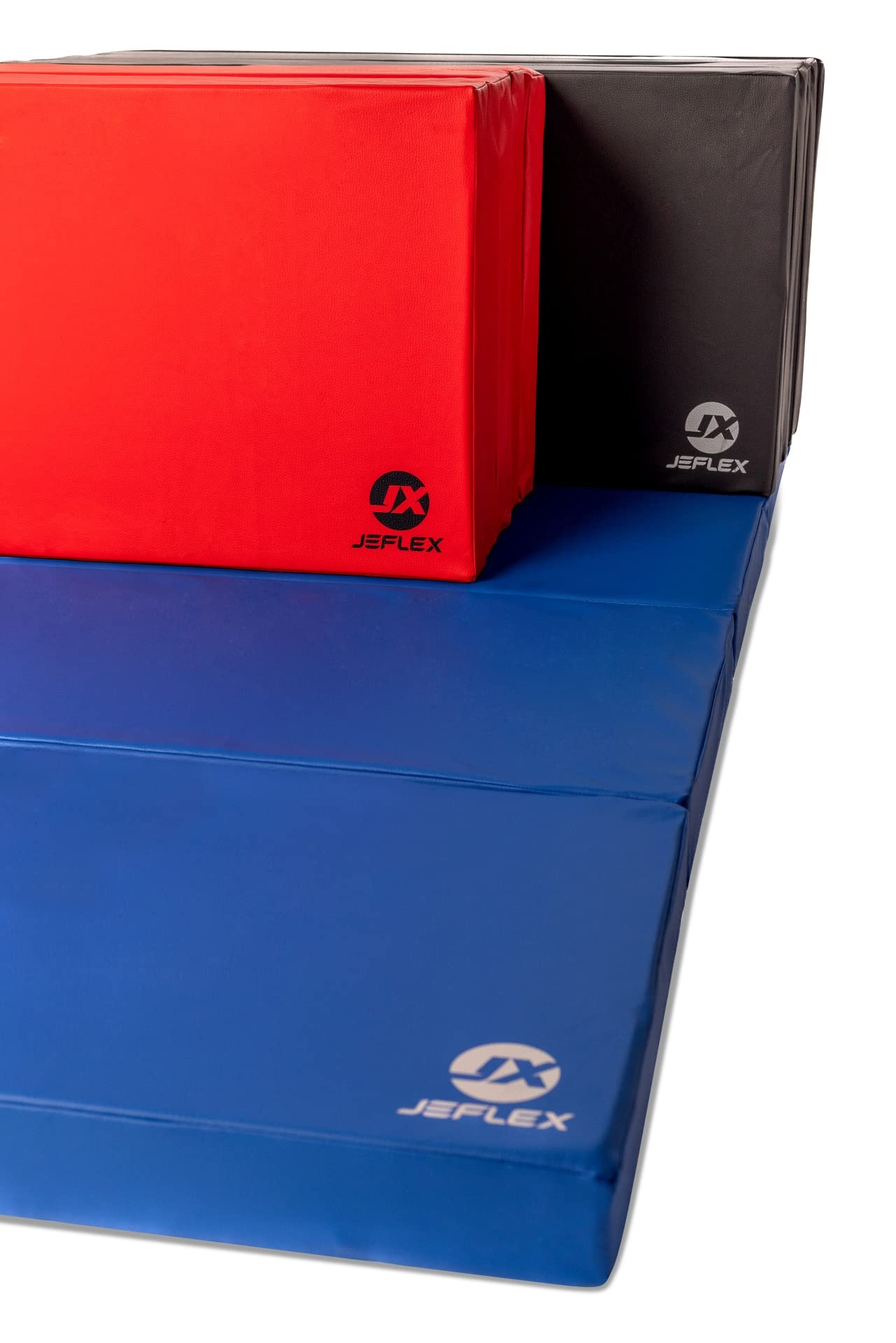 Jeflex - Colchoneta plegable Gimnasia 250 x 100 x 8 cm fabricada en Alemania / Esterilla de gimnasia / Colchoneta multifuncional y yoga / Esterilla de juego para habitación de los niños