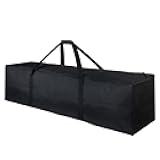 46 Inch Extra Large Zippered Duffel Bag for Travel Camping Sports Equipment Storage, Waterproof Foldable Luggage Bag with Padded Handles