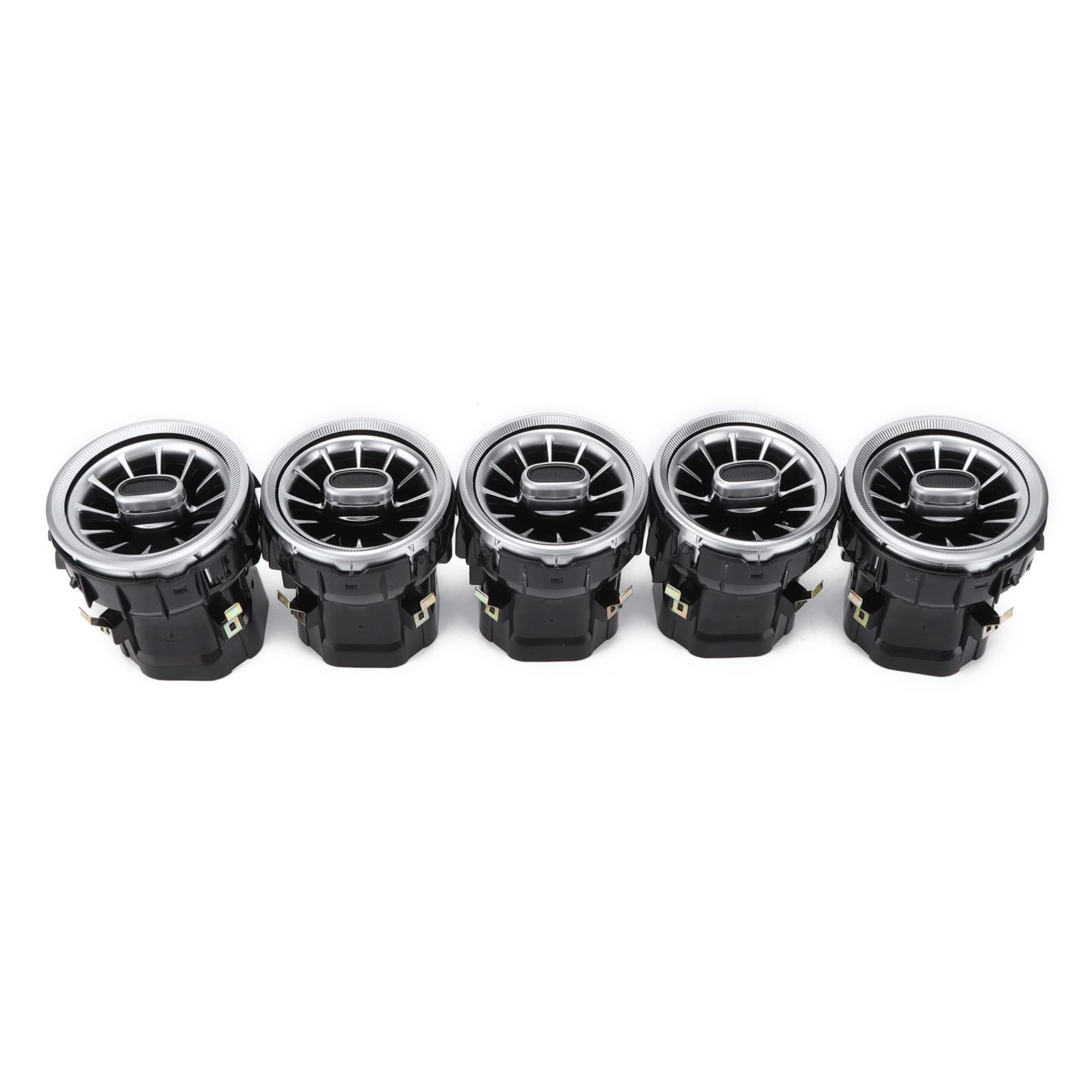 EBTOOLS Mercedes W205 LED 64 colores Turbo Air AC Vent con luz ambiental 64 colores LED frontal Turbine Air Vent Atmósfera Kit de luz de repuesto para Benz C Glc Class W205 X253 2019-2021