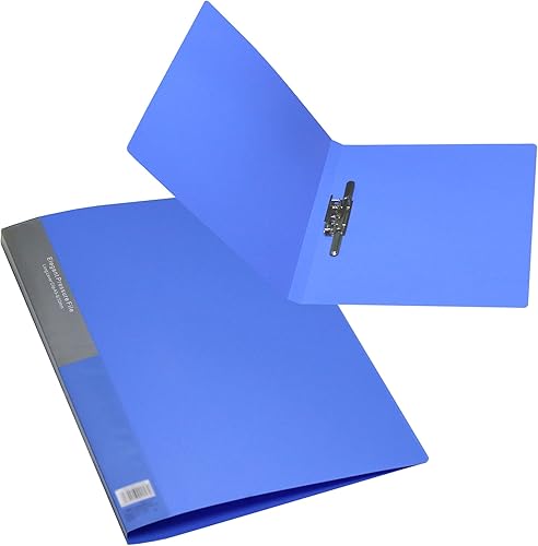 Miniatura 10 de Paquete de 2 carpetas de plástico sin perforaciones de 11 x 17 pulgadas, carpeta de archivos de un solo clip, portapapeles de 17 x 11 pulgadas con