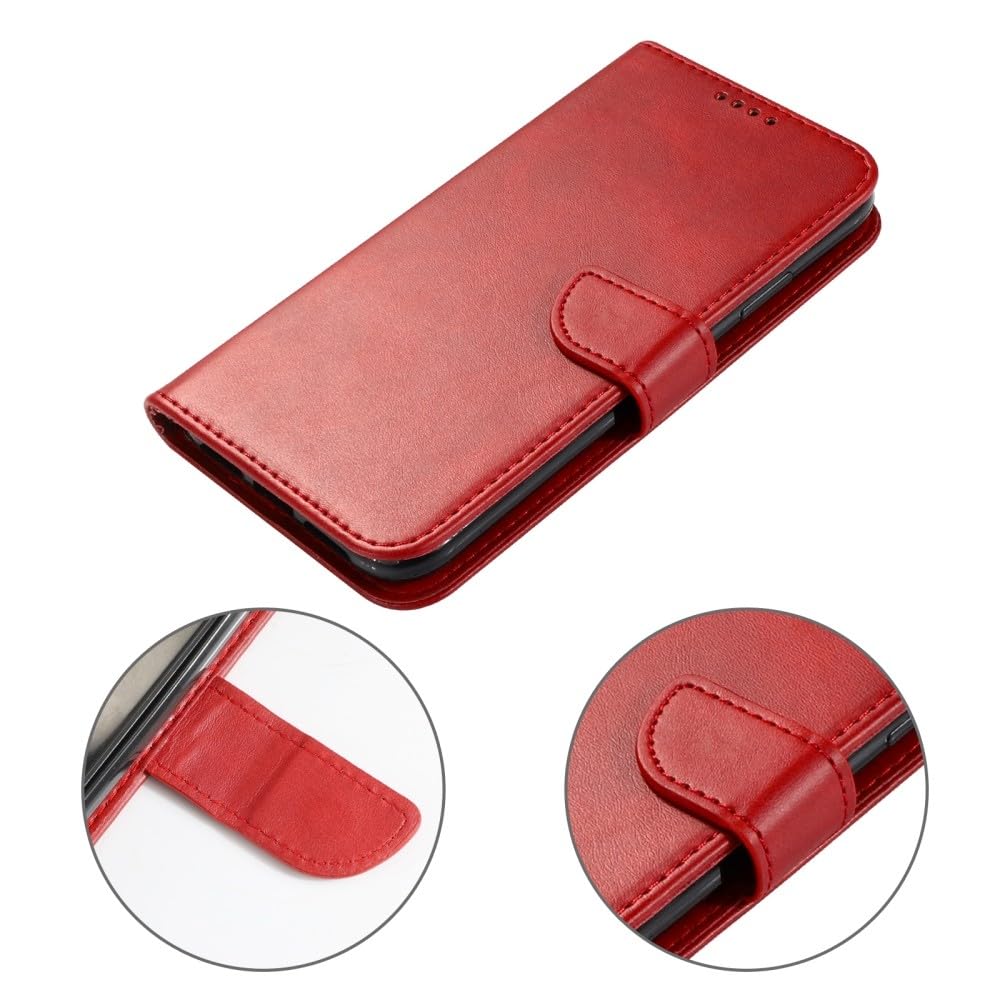 Generic Étui compatible avec Oppo A80 5G (couleur : marron) étui portefeuille rétro en cuir de qualité supérieure pour cartes à rabat