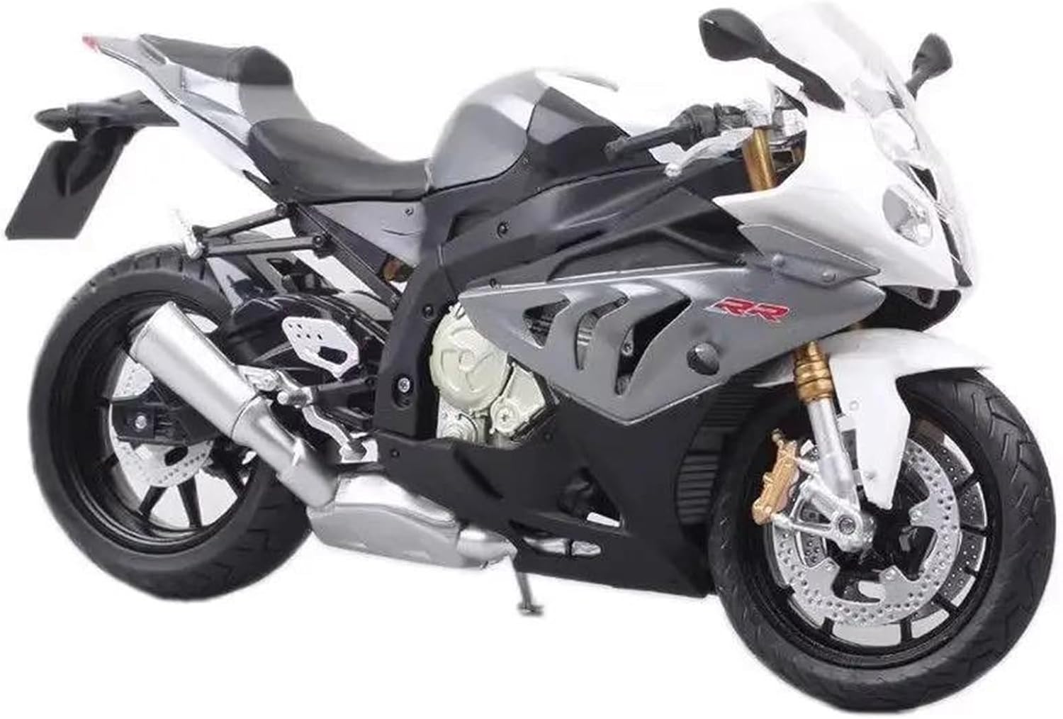 MAKUTU Scale Motorcycle Model for BMW S1000RR 2009 Simulation Alloy 1/12 Motorcycle Model(Red)