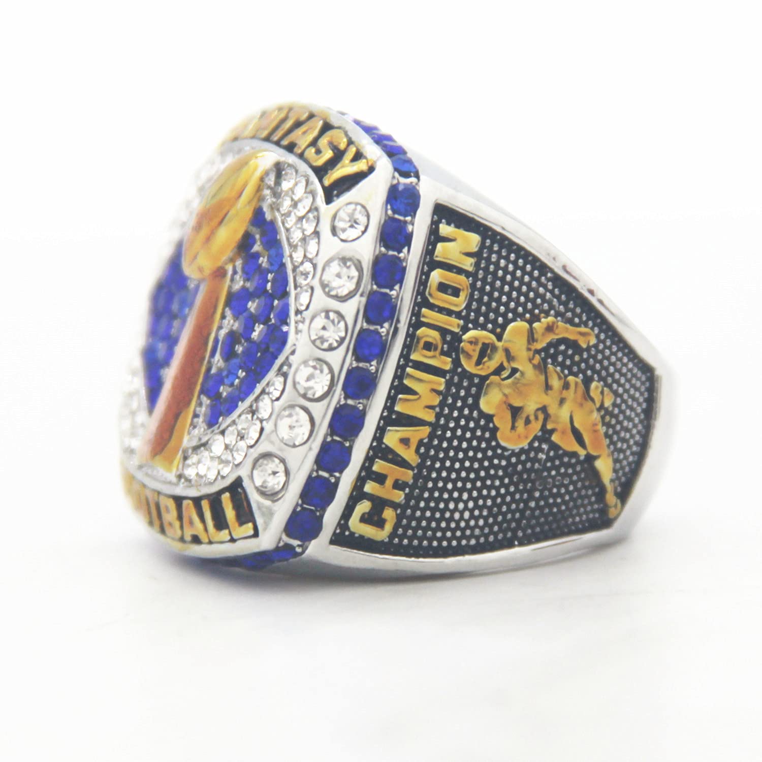 Kuseli 2020-2021 Fantasy Football Championship Ring MVP Trophy Prize for Fans Mens' Souvenir Gift (Without Box)