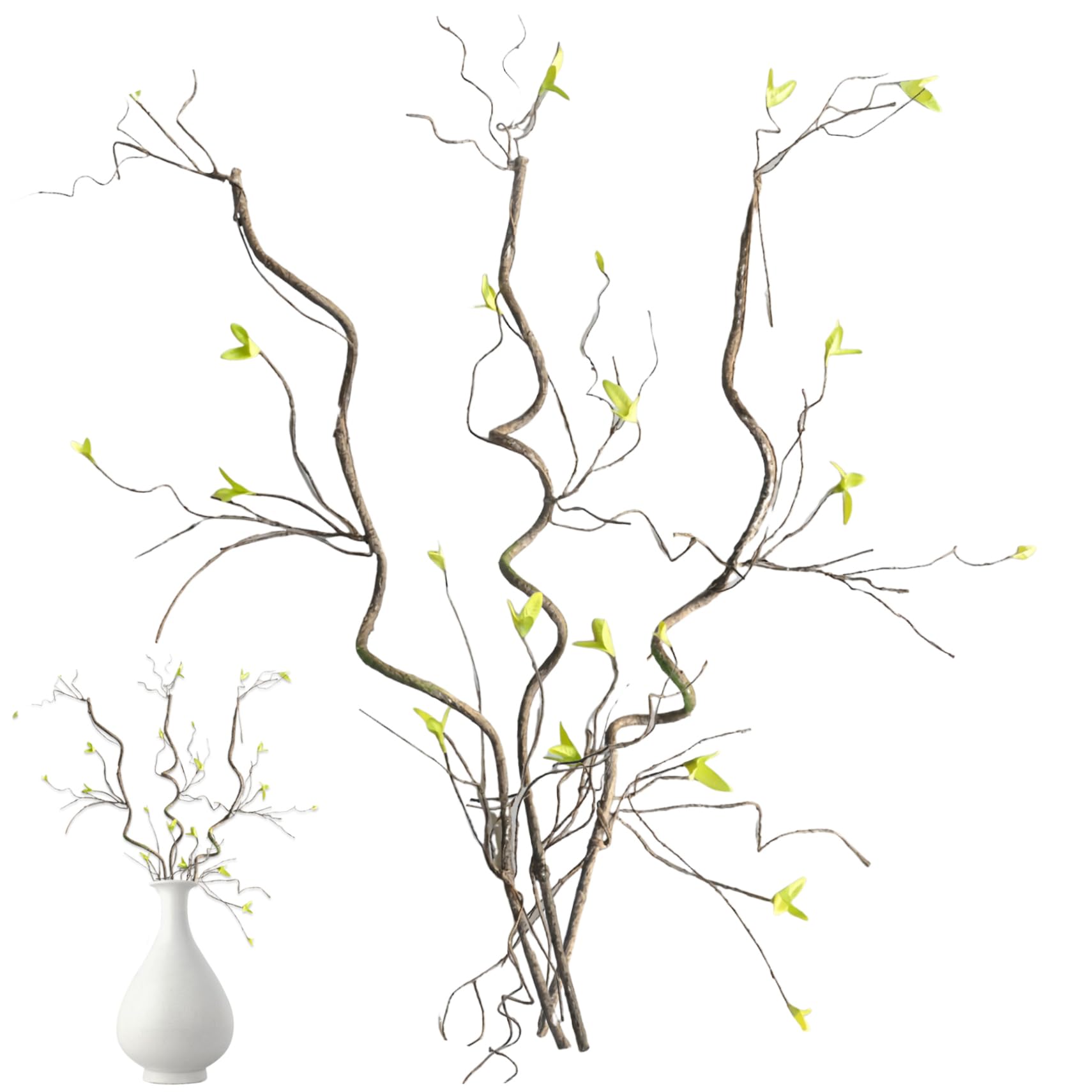 AZIDWERYQ 3Pcs Artificial Branches for Vase 35.4 Inch Faux Greenery Stems Free Bend Twigs for Flower Arrangement Party Supplies
