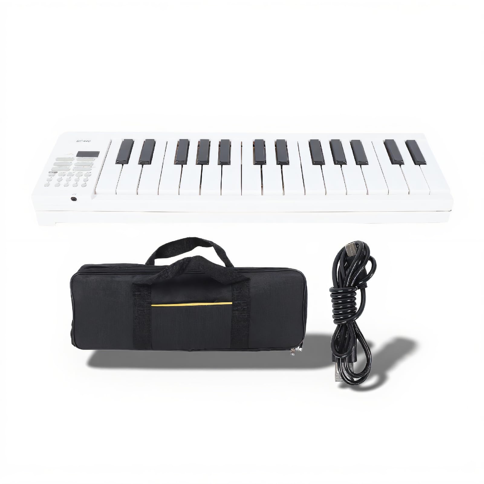 Teclado de Piano Plegable de 61 Teclas, Teclado de Música de Piano de Viaje Portátil para Principiantes, Piano Electrónico con Grabación y Reproducción, Teclado de Piano para