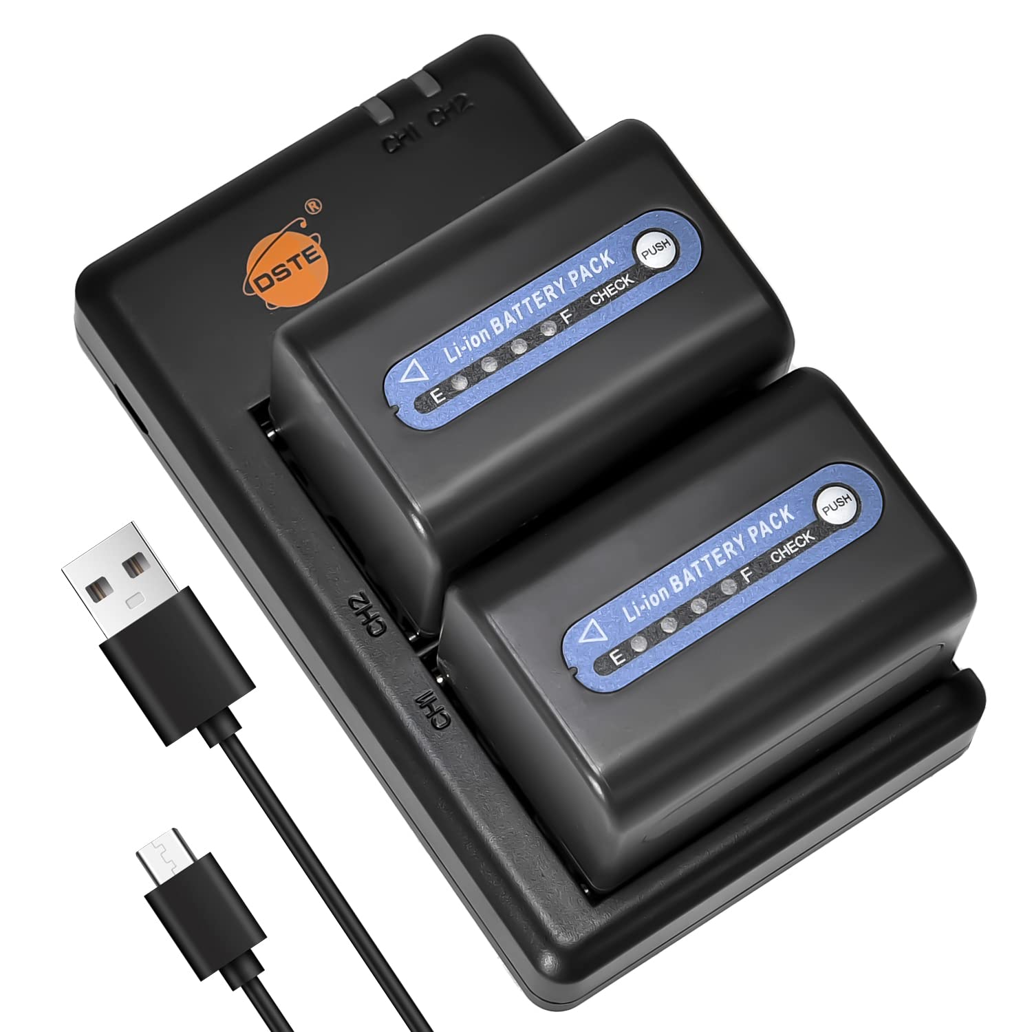 DSTE NP-QM71D NP-QM71 NP-FM70 Batterie Chargeur Compatible Pour
