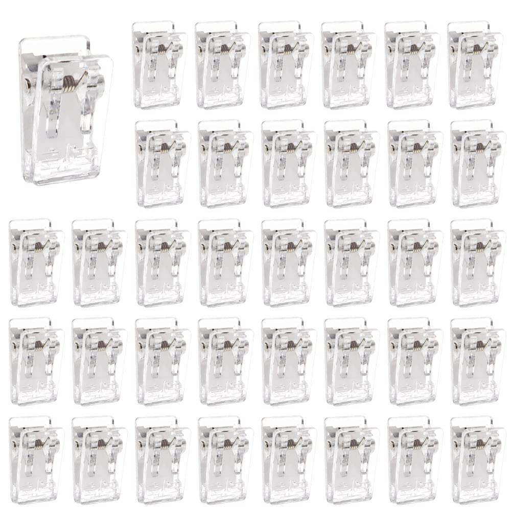 40 Pieces Self-Adhesive Clips, Tapestry Wall Hanging Clips, Double-Sided Adhesive Spring Clips for Photo Poster, Sticky Spring Clips.