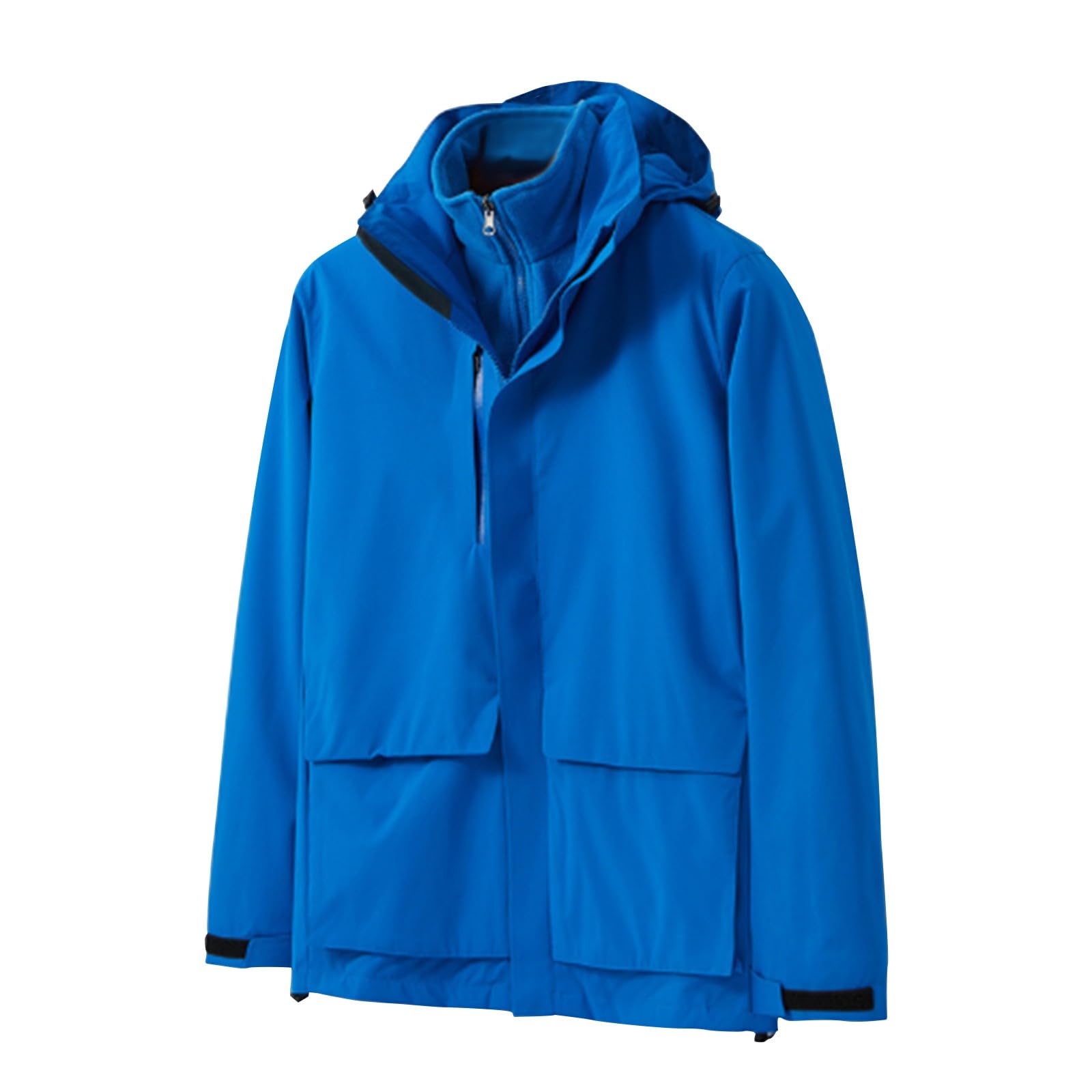 HAOLEI Giacche 3 in 1 Donna Giacca in Pile Impermeabile Inverno Abbigliamento Sportivo da Snowboard per Sci all'Aperto Abbigliamento Sportivo Antivento e Antipioggia all'Aperto con Cappuccio e Tasche