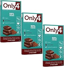 Kit com 3 Unidades de Chocolate 55% Cacau de 80g cada - Only4