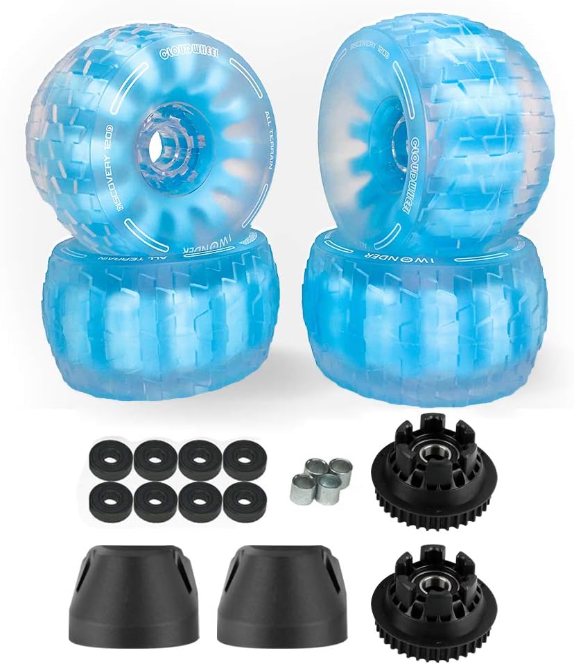 IWONDER Cloud Wheel Discovery 105mm/120mm for Exway X1 PRO RIOT Boards Electric Skateboard Wheels and Pulley Conversion Kit