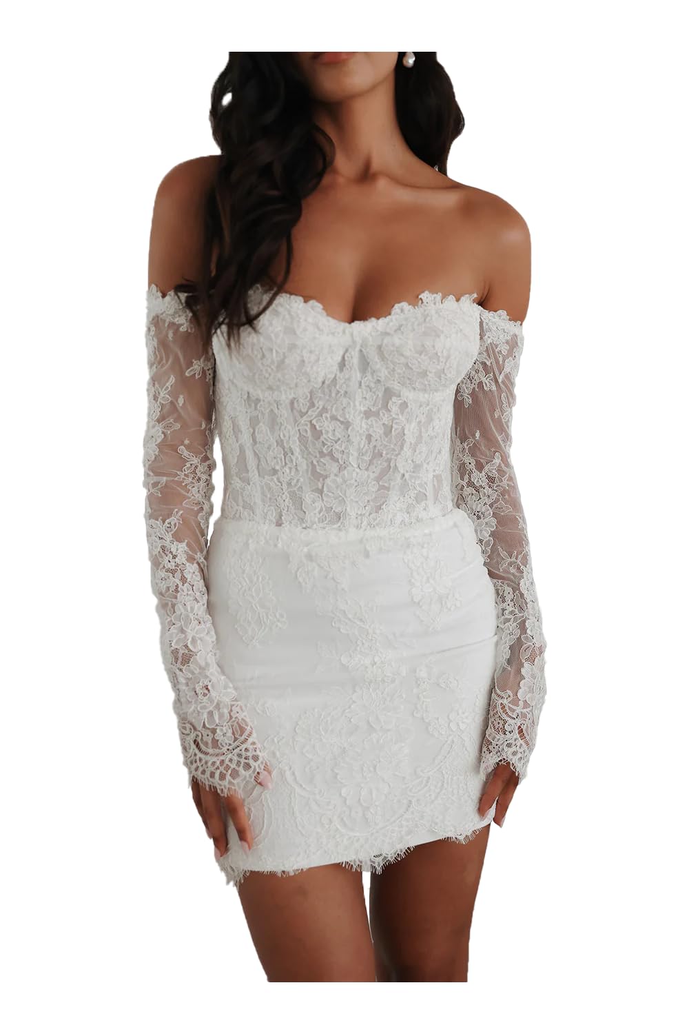 Cudiew Short Wedding Dresses for Women Mini Bridal Dress for Bride Corset Wedding Reception Gowns 2025