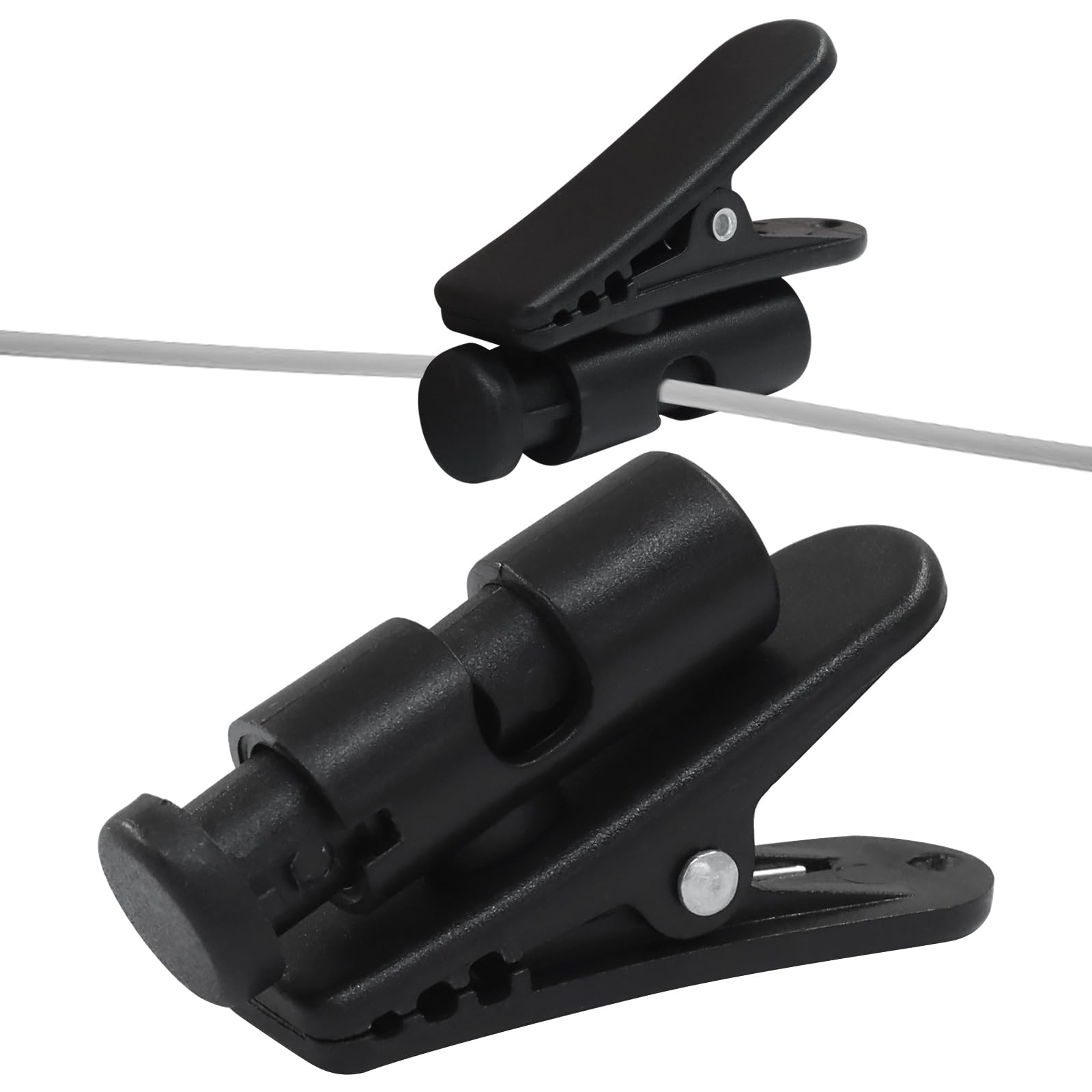 Bonsicoky 2 Pack Headphone Wire Clips - Durable Earphone Cable Clamp Hooks for 2.5-4mm Wires - Keep Your Cords Organized and Secure on Clothing