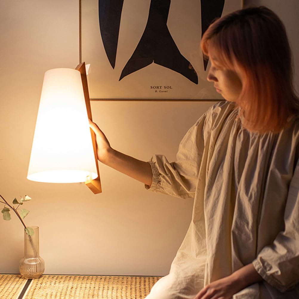 Drewniana lampa ścienna do wnętrz E27, lampa ścienna w stylu vintage, oświetlenie góra-dół, z akrylowym abażurem, lampa ścienna przy łóżku, lampa retro industrialna, rustykalna do klatki schodowej, sa