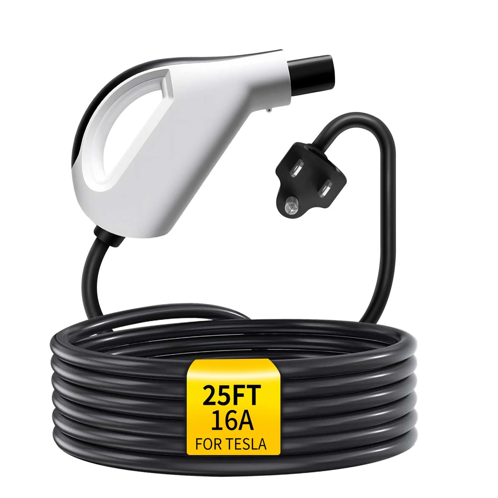 NACS Level 1 EV Charger for Tesla Vehicles, 120V 12A, NEMA 5-15