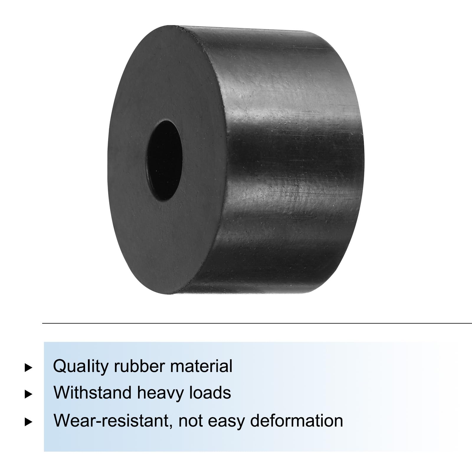 Produktbild von QUARKZMAN 16x Gummispacer 40x10x5 Mm – Vibrationsdämpfende Unterlegscheiben Aus Gummi Für Haus & Auto