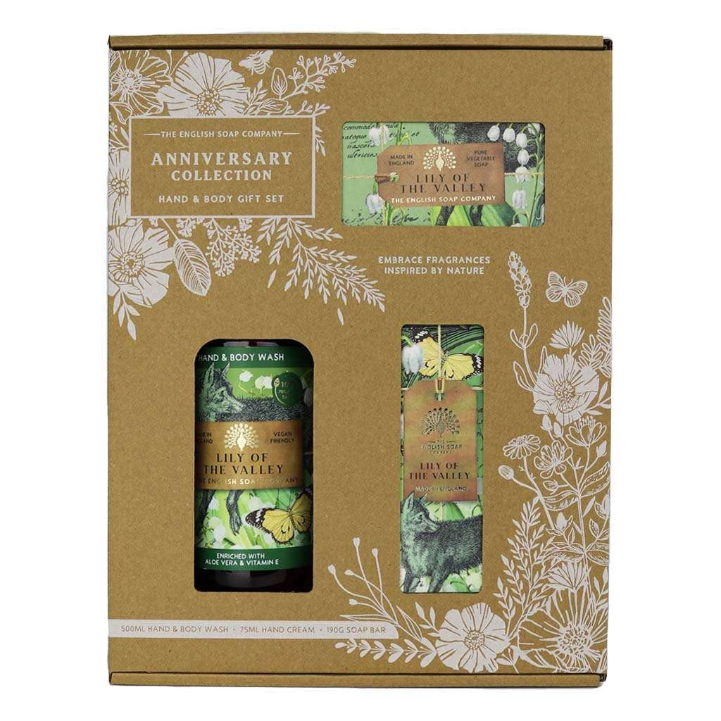 The English Soap Company Anniversary Hand and Body Gift Box Lily of The Valley