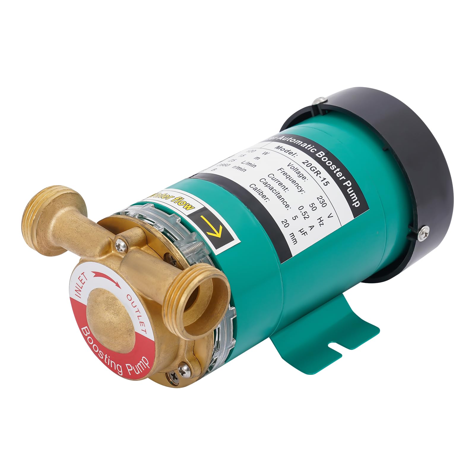 230V 120W Automatisch Druckerhöhungspumpe 2860rpm Max. Durchflussrate 25L/min Gartenpumpe Selbstansaugend Wasserpumpe für Teich Gärten