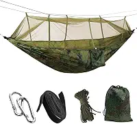 Verde, 260 * 140 cm, Rede de Descansom, Rede de Dormir, Rede com Mosquiteiro, Rede de Descanso Casal, Rede de Dormir Casal