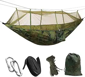 Verde, 260 * 140 cm, Rede de Descansom, Rede de Dormir, Rede com Mosquiteiro, Rede de Descanso Casal, Rede de Dormir Casal