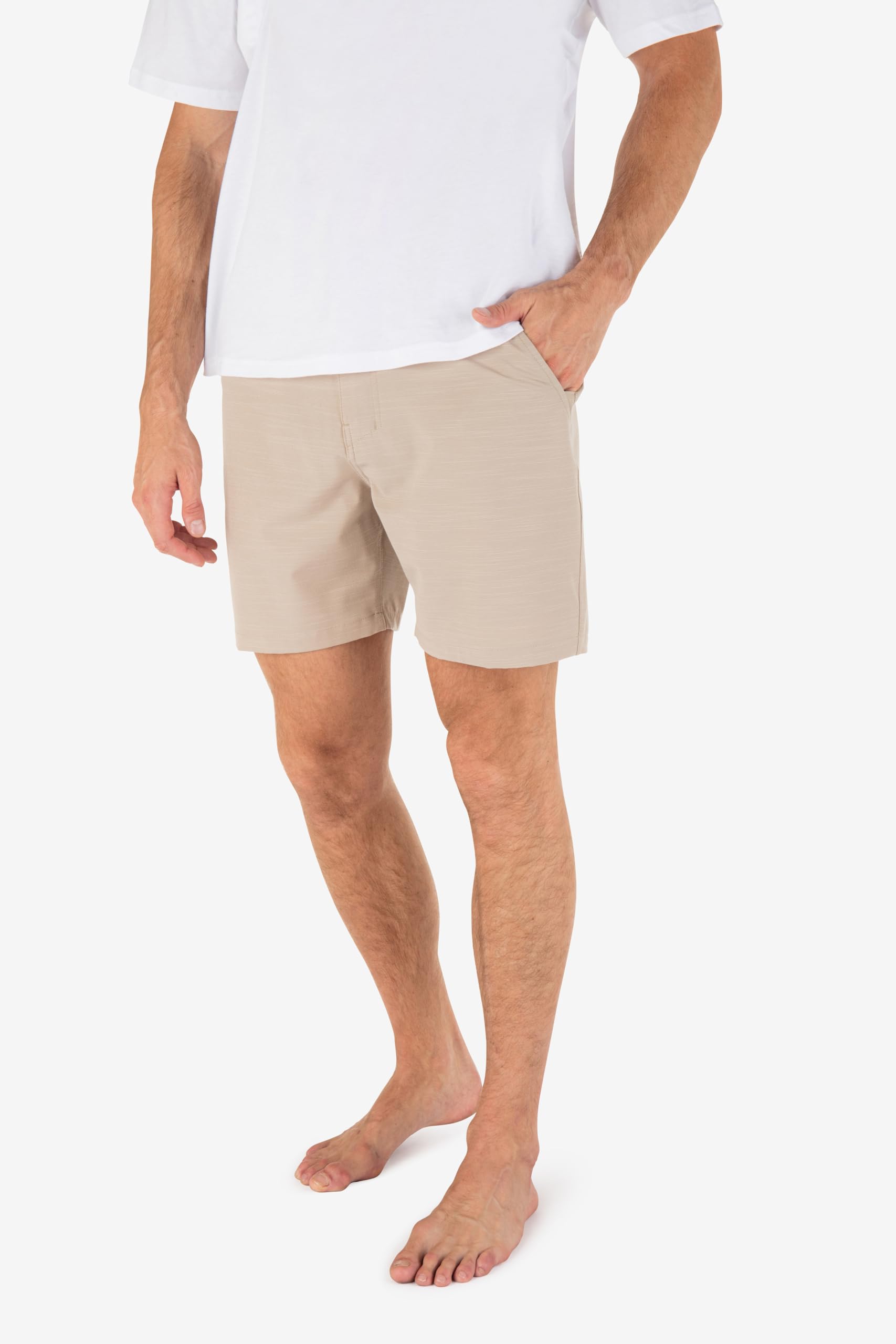 Hurley Szorty męskie - Phantom Slub 3/4, pas 45 cm khaki