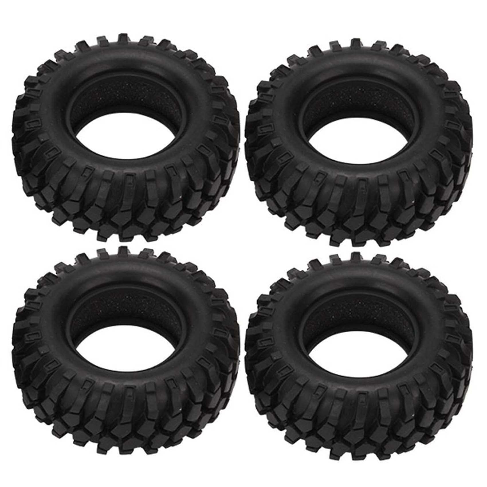 KEEDA 1.9 inch Rubber Tires Wheel Tyres for 1:10 RC Rock Crawler Car Axial SCX10 RC4WD D90 D110 TF2 TRX4 (A) - Image 3