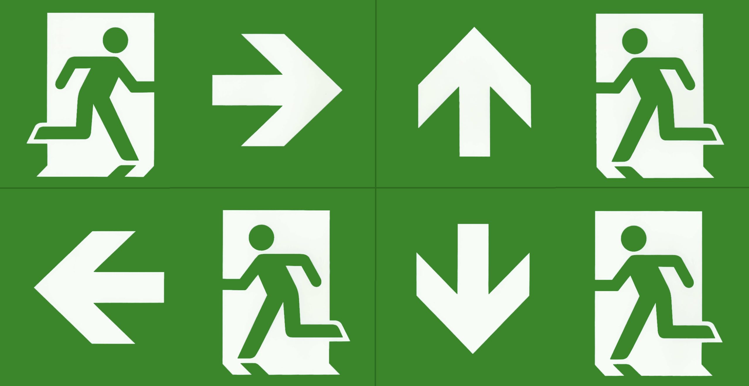 Lámpara de emergencia LED de emergencia, luz de emergencia, luz de emergencia, señal de rescate, señal de rescate, etc